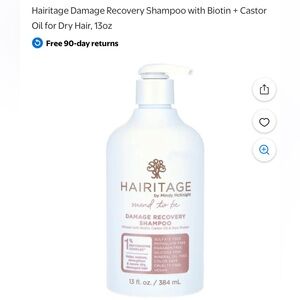 Hairitage Damage Recovery Shampoo - White NEW